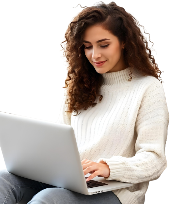 studente op laptop